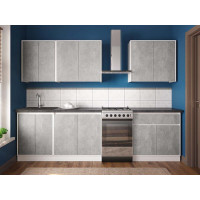 Кухня Mattina / Маттіна пряма 2.2 м (А) фасад ЛДСП Київський Стандарт