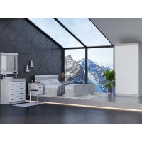 Спальний гарнітур Мірта ЛДСП Німфея Альба Київський Стандарт