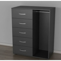 Комод 13 з ящиками (120х95х50 см.) Антрацит Алмаз Меблі