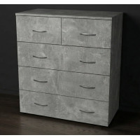 Комод 2 на пять ящиков 90х80х40 см. цвет индастриал 