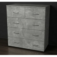 Комод 2 на п'ять ящиків 90х80х40 см. колір індастріал