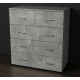 Комод 2 на п'ять ящиків 90х80х40 см. колір індастріал