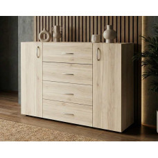 Комод 4 Дуб сонома 90х120х40 см. чотири ящики