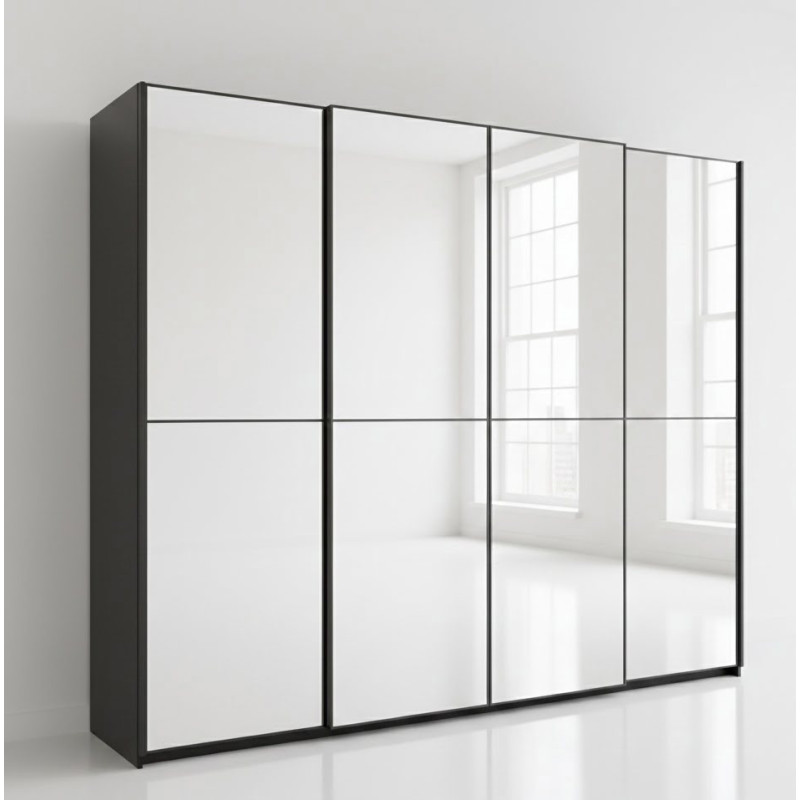 Шкаф-купе четырехдверный раздвижной 45-60 см