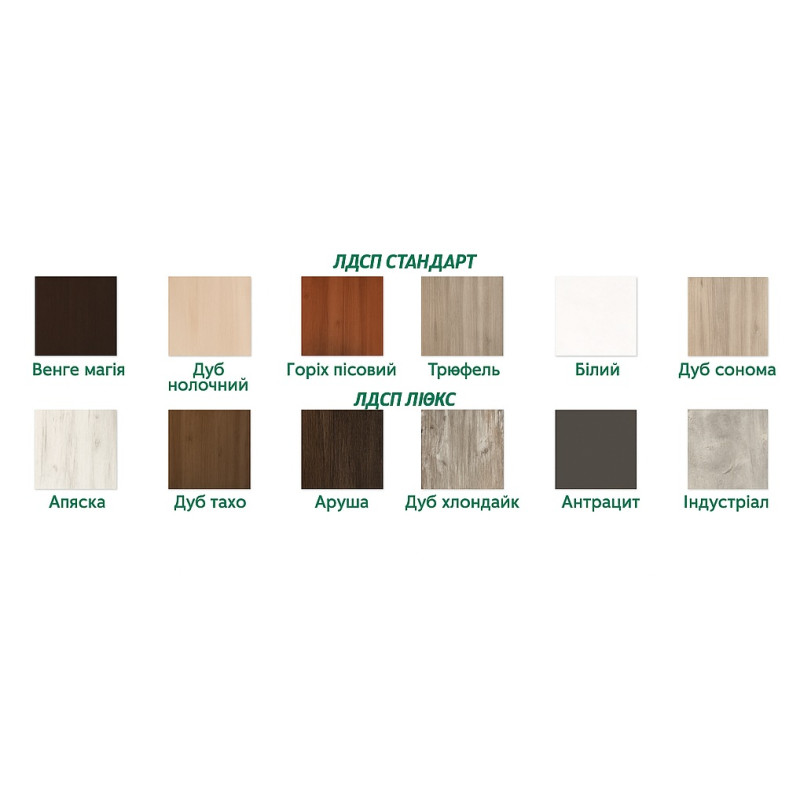 Кутова шафа з одними дверцятами 80×80×220 см — фасад із ДСП