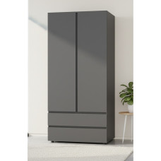 Шкаф распашной - 1 в прихожую, спальню, гостиная 220х100х52 см. ДСП Антрацит
