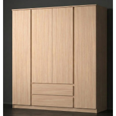 Шкаф распашной - 3 в прихожую, спальню, гостиная 220х200х52 см. ДСП Дуб молочный