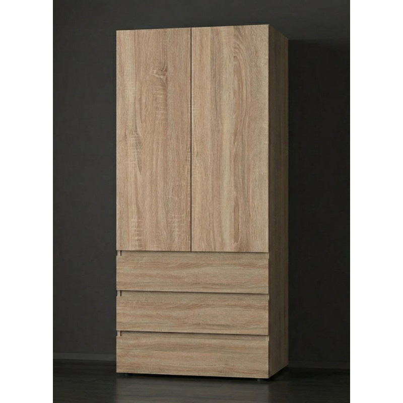 Шафа розпашна - 4 у передпокій, спальню 220х100х52 см. ДСП Сонома