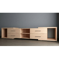 Тумба під телевізор ТВ-5 Дуб молочний 220х49х45 см.