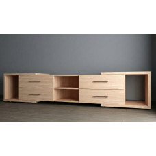 Тумба под телевизор ТВ-5 Дуб молочный 220х49х45 см.