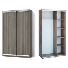 Шафа-купе дводверна 100х45х210 см два фасади ДСП