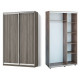 Шафа-купе двохдверна — два фасади з ДСП