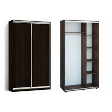 Шафа-купе дводверна 100х60х210 см два фасади ДСП