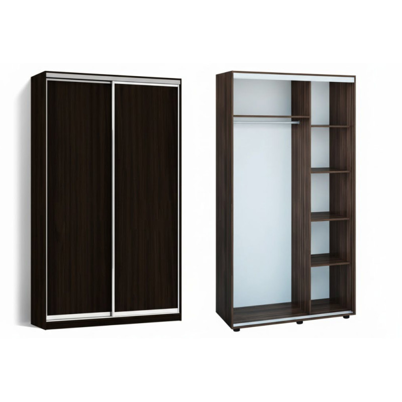 Шафа-купе двохдверна — два фасади з ДСП