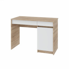 Письмовий стіл з 2 ящиками Сіті-1100 / 110х50х77 см. Дуб cонома / Білий Еверест