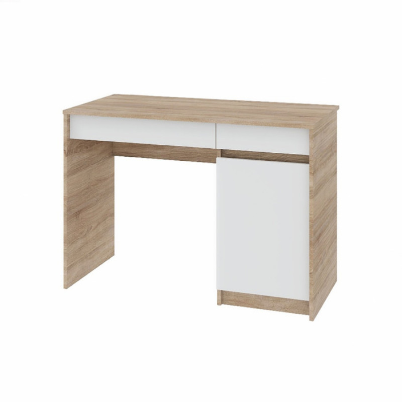 Письмовий стіл із 2 шухлядами Сіті-1100 — Дуб Сонома / Графіт Еверест