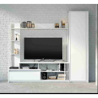 Стінка для ТБ Брайт Білий Майстер Форм