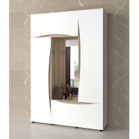 Передпокій Амулет (Білий / сонома) 1570 х 400 х 2330 мм Майстер Форм