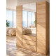 Шафа з дзеркалом Мастер Форм Брайт 1640х520х2000 мм (Дуб сонома)