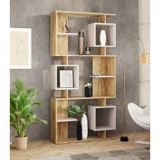 Полиця-17А у вітальню, дитячу або офіс 90×25×179 см Пєхотін