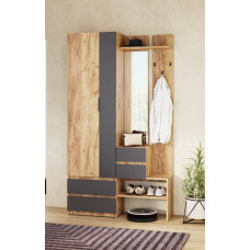 Передпокій Персей 120×36×210 см Тахо / Антрацит Пехотін