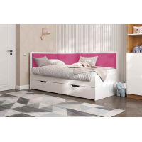 Детская/подростковая кровать "BROOKLYN" с мягкой спинкой и ящиками 1900х900 мм.
