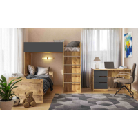 Дитяча кімната BED-ROOM №3  з ліжком та столом (1900х800 мм)