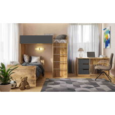 Детская комната BED-ROOM №3 со столом и кроватью (1900х800 мм)