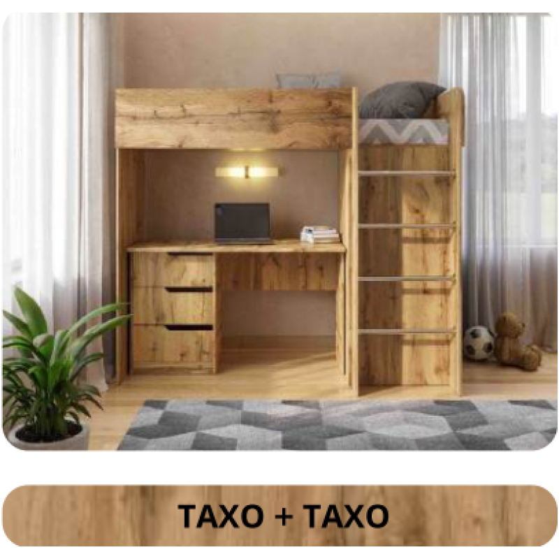 Дитяча кімната BED-ROOM 3 з ліжком (1900х800 мм) та столом