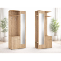 Передпокій ПР-1 з фасадом та корпусом із ДСП 90х37х215 см. Дуб сонома