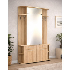 Передпокій ПР-2 з фасадом та корпусом із ДСП 135х41х205 см. Дуб сонома