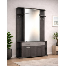 Передпокій ПР-2 з фасадом та корпусом із ДСП 135х41х205 см. Антрацит