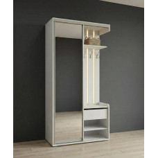 Передпокій-купе ПР-5 Білий із дзеркалом (100х40х210 см) фабрика «Влабі»